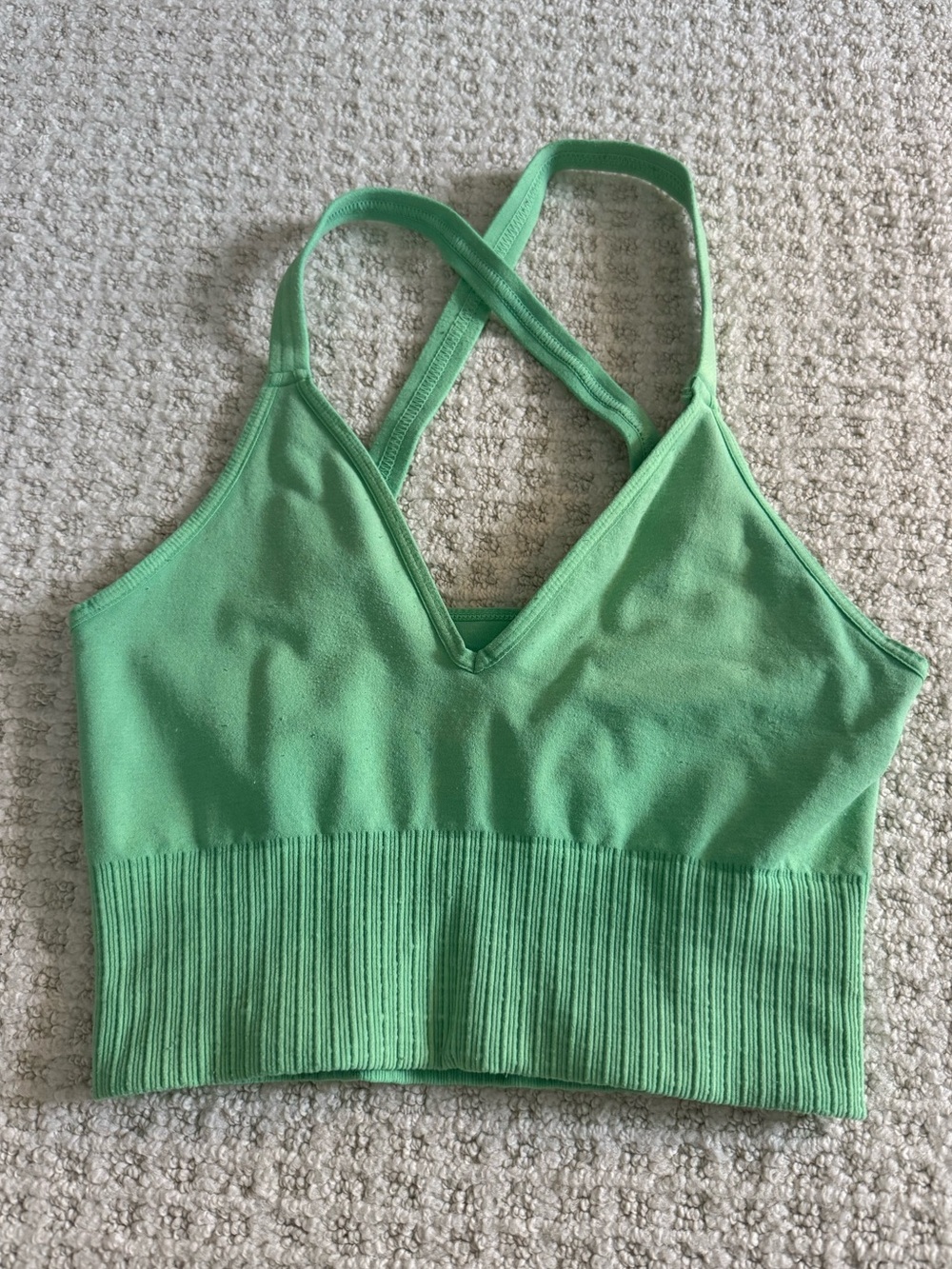 Free People Ribbed Seamless Cropped Top